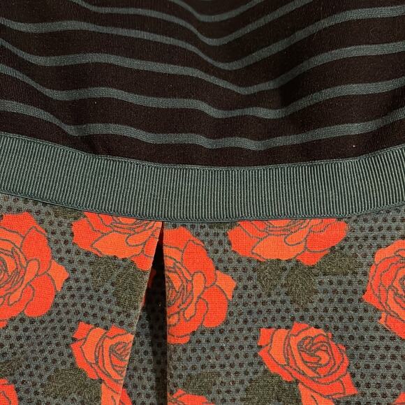 Matilda Jane Blue Striped and Pink Roses Dress Women's Size XS - Picture 3 of 6